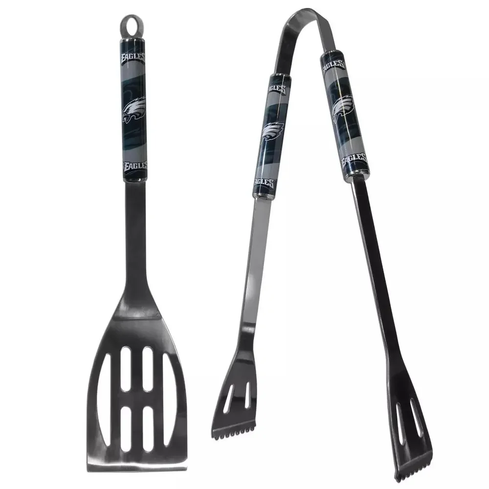 Philadelphia Eagles NFL BBQ Grill Set Spatula Tongs BBQ Tools Tailgate Gift New